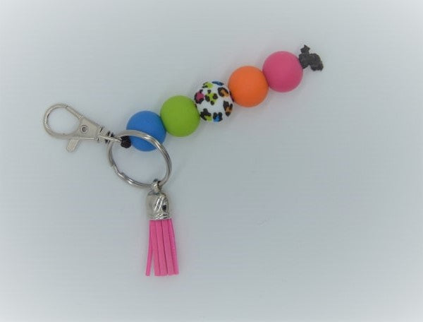 Keychain - bright cheetah