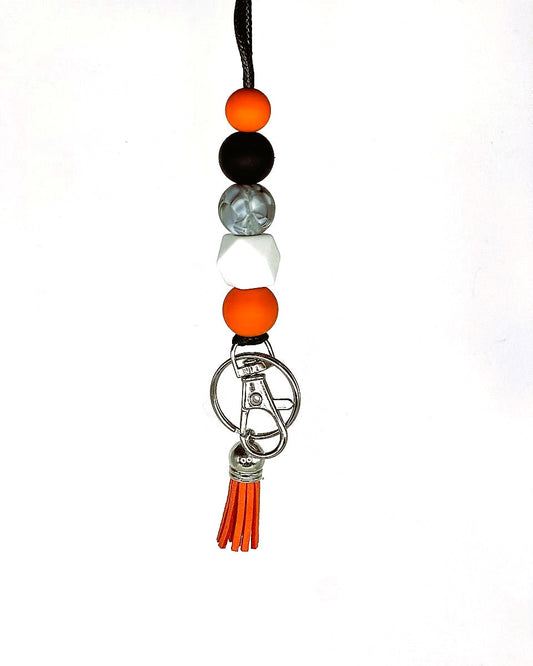 School Pride - Orange and Black marble