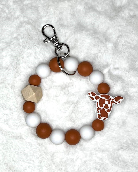 Wristlet - Orange Cow 2