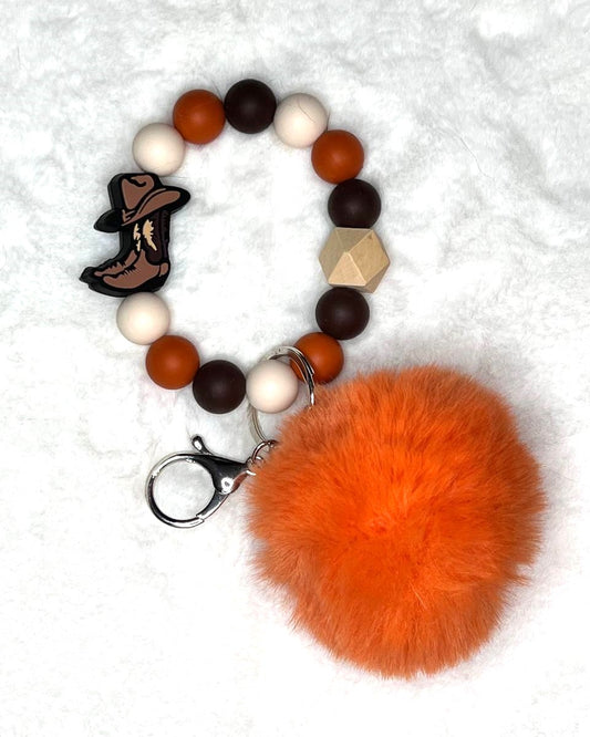 Pom Wristlet - Orange boot 2